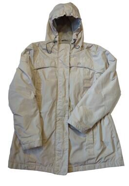 SNOZU The Platinum Collection Lined Coat Fully Lined Cinched Waist Tan Women's M